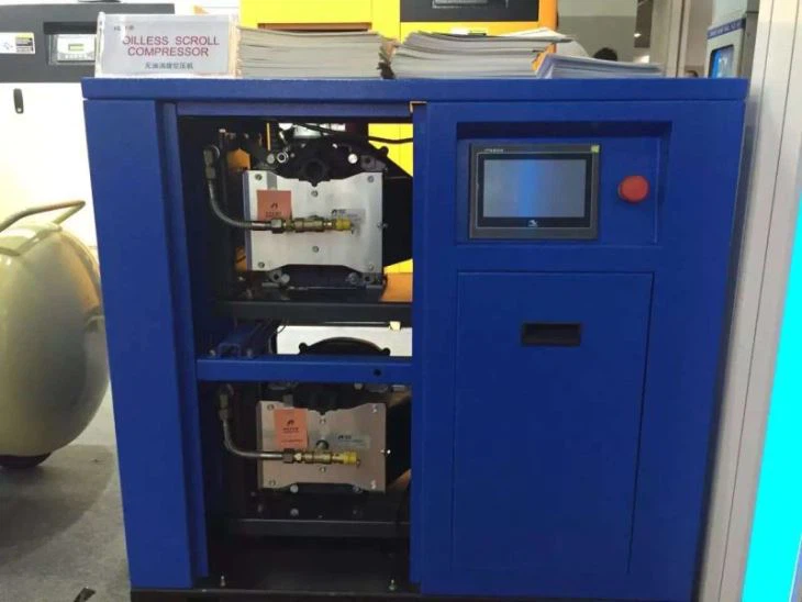 高性能オイルフリースクロールコンプレッサー