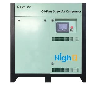 水潤滑オイルフリースクリューエアコンプレッサーSTW